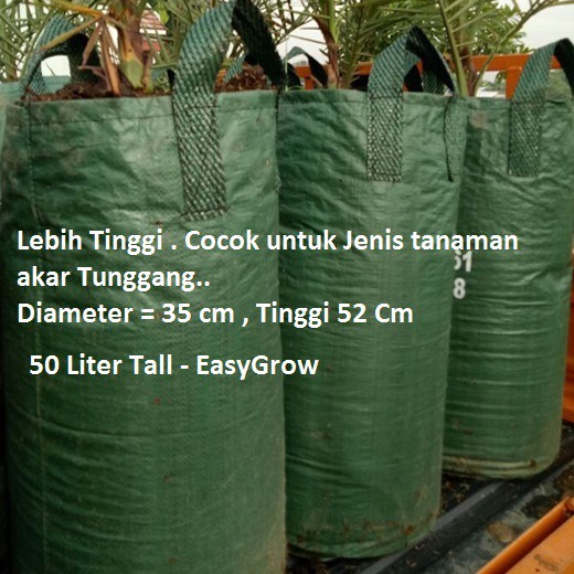 Jual PLANTERBAG EASY GROW PLANTER BAG TANAMAN AWET 50 LITER - Kab. Blitar -  Mulya Tani 1