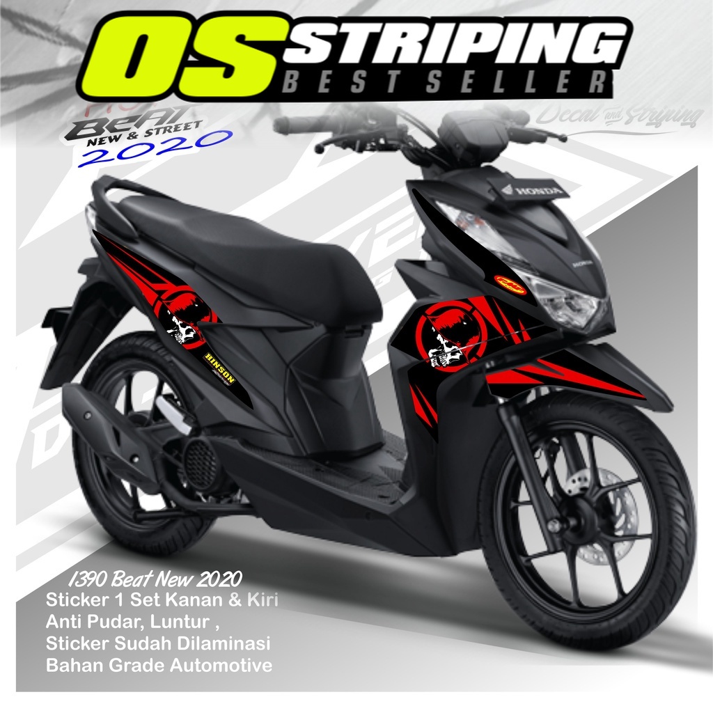 Jual OS- 1390 Sticker Striping Motor HONDA BEAT FI NEW TAHUN 2020/2021 ...