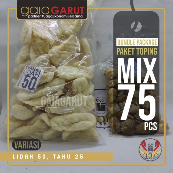 Jual Paket Mix 75pcs Cuanki Lidah Siomay Tahu Atau Keriting Standar