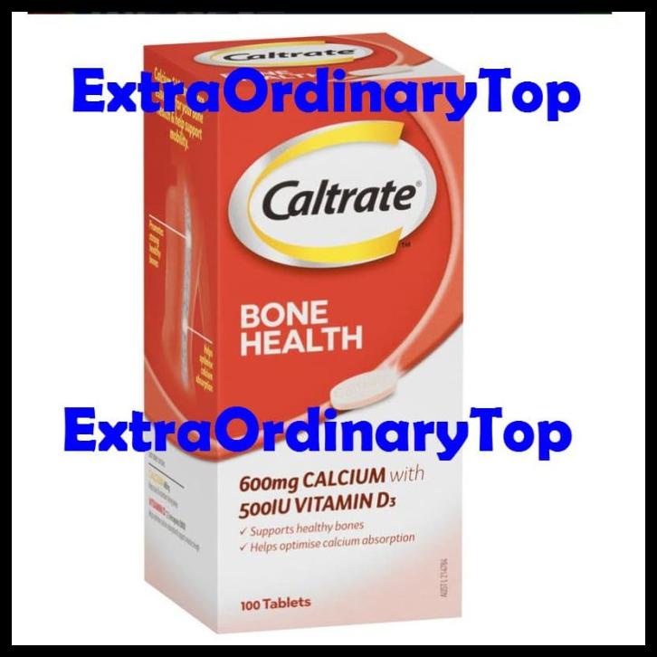 Jual Caltrate Bone Health 600mg With 500iu Vitamin D 100 Tablets