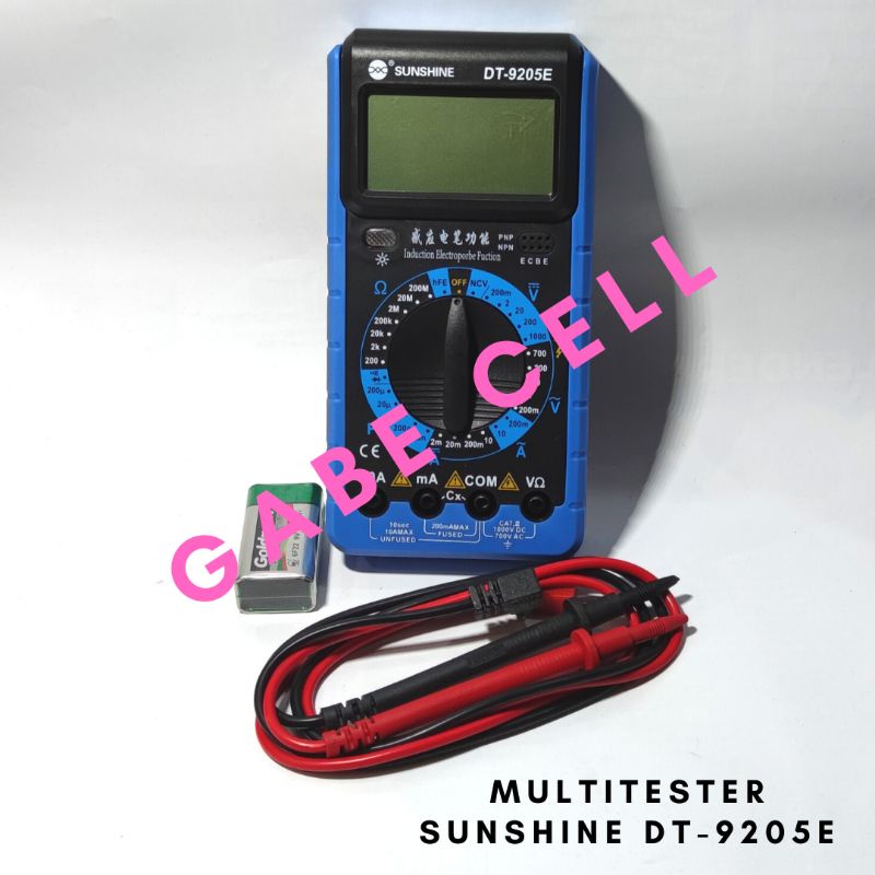 Jual MULTITESTER DIGITAL SUNSHINE DT-9205E | Shopee Indonesia
