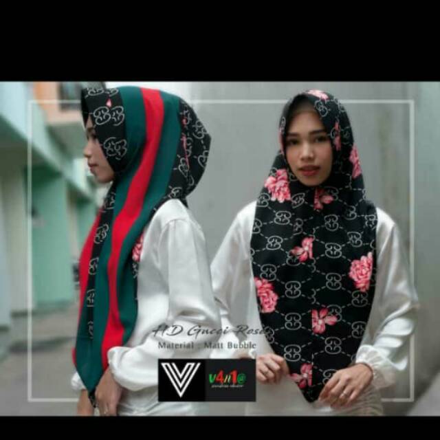 Jilbab Hoodie kembang