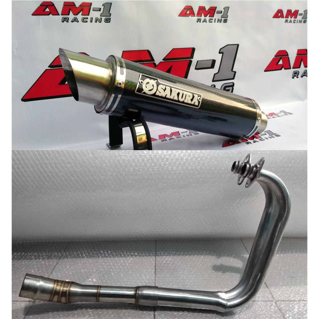 Jual Knalpot Racing Kolong Underbelly Sakura Carbon Yamaha R25 R 25 ...