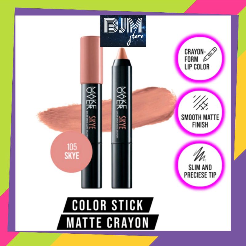 Jual Make Over Color Stick Matte Crayon Skye Shopee Indonesia 5603