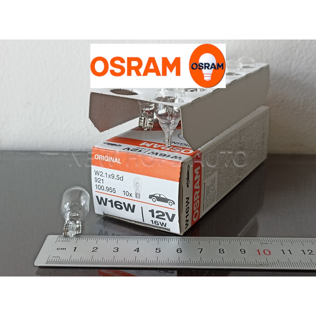 10pcs OSRAM W16W 12V 16W 921 Original