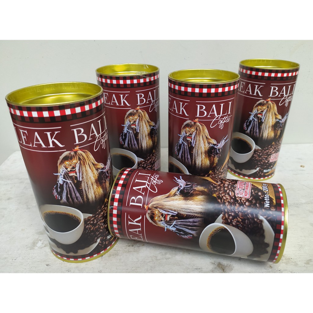 Jual Kopi Bubuk Leak Bali (kopi Robusta Asli Kemasan Kaleng) 200gr ...