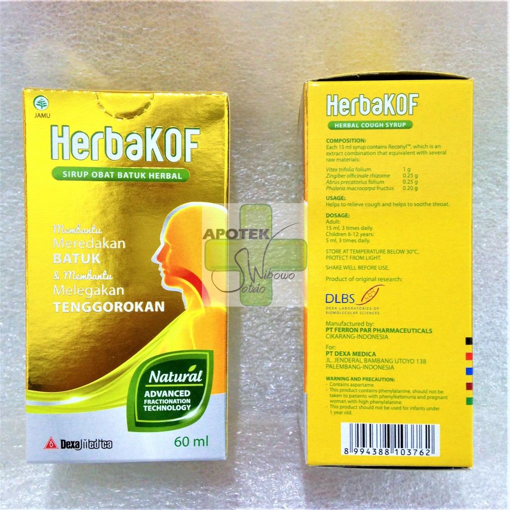 Jual Obat Batuk Herbakof Syrup 60 Ml Shopee Indonesia