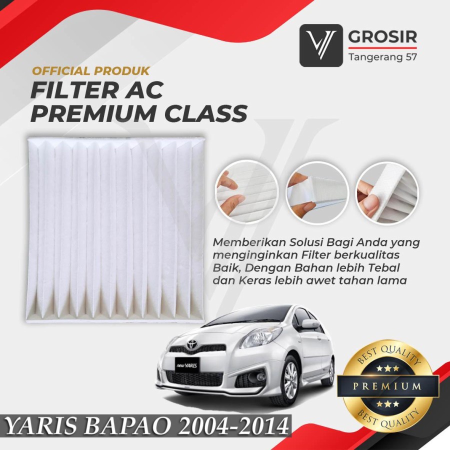 Jual FILTER AC YARIS BAPAO 20042013 PREMIUM CLASS FILTER CABIN