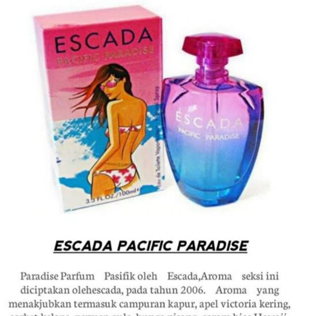 Escada pacific 2024 paradise