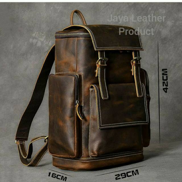 Jual Tas ransel.Tas backpack full kulit asli.JKO9.Garut.model terbaru ...