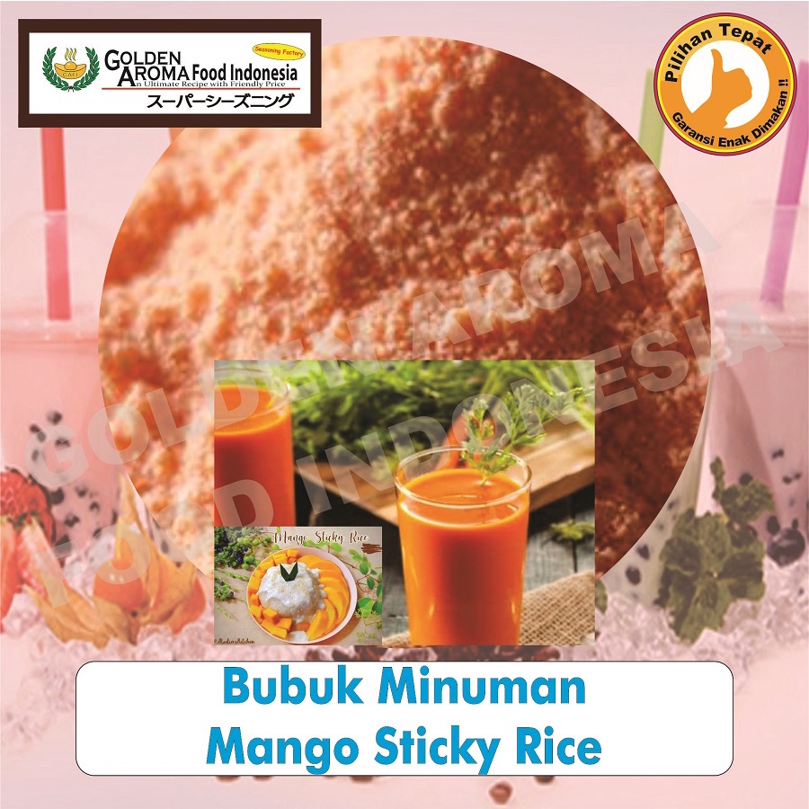 Jual Bubuk Minuman Mango Sticky Rice 1 Kg, Serbuk Minuman Rasa Thai