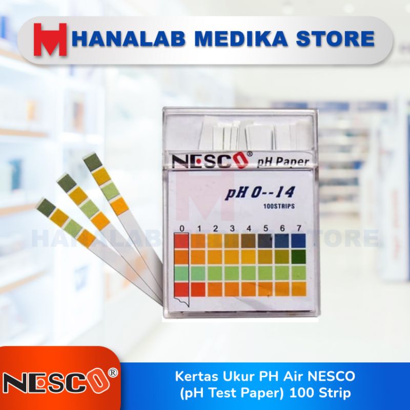 Jual Kertas Ukur PH Air NESCO (pH Test Paper) 100 Strip | Shopee Indonesia