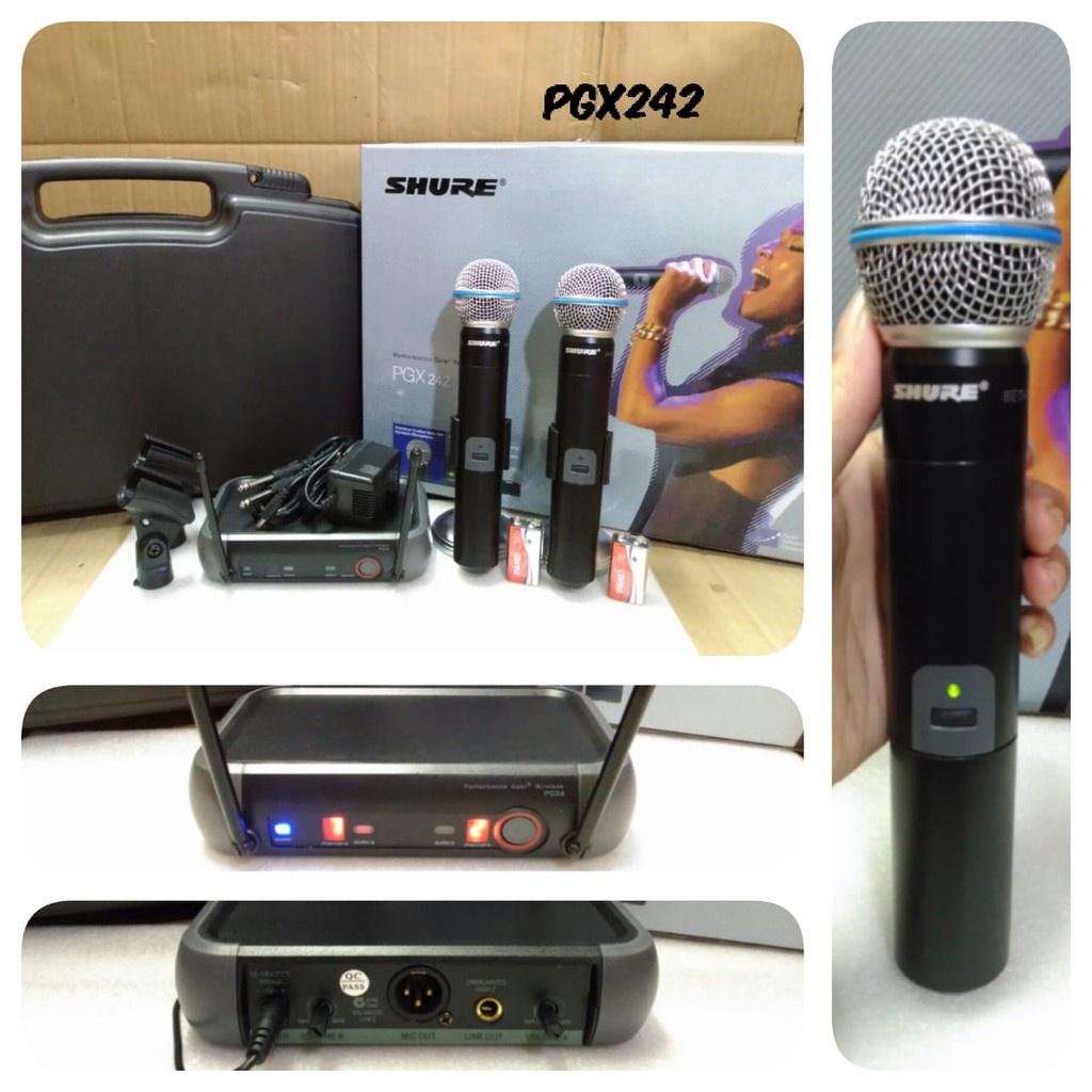 Jual MIC SHURE WIRELESS PGX 242 Shopee Indonesia