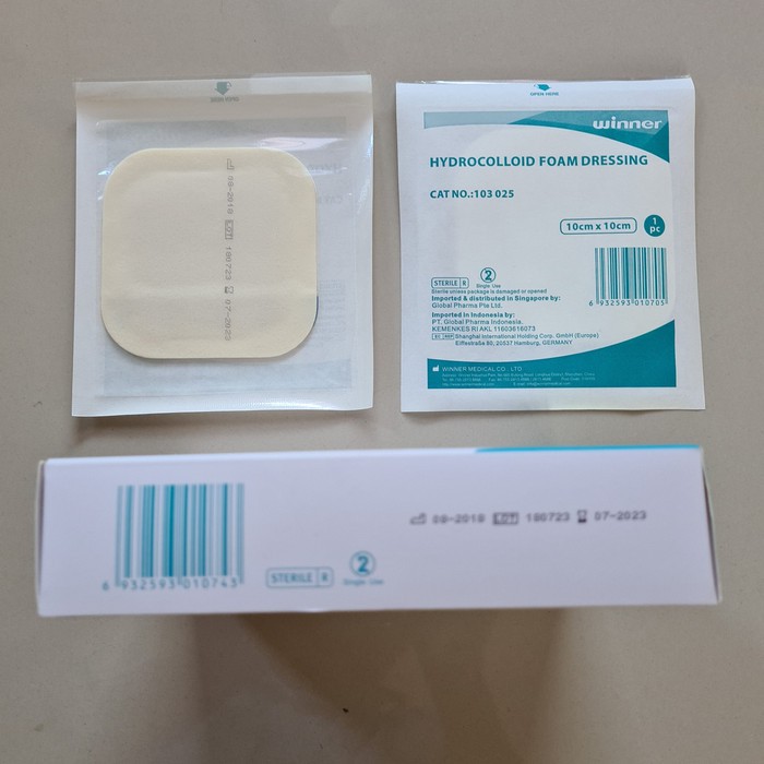Jual Hydrocolloid Foam Dressing 10x10 Seperti Duoderm Untuk Luka