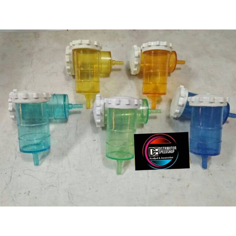 Jual Botol wadah air radiator plastik warna transparan kuning biru ...