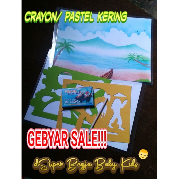 Jual MURAH!!! Crayon Pastel Kering Pola Gambar Kreasi Karya Shopee