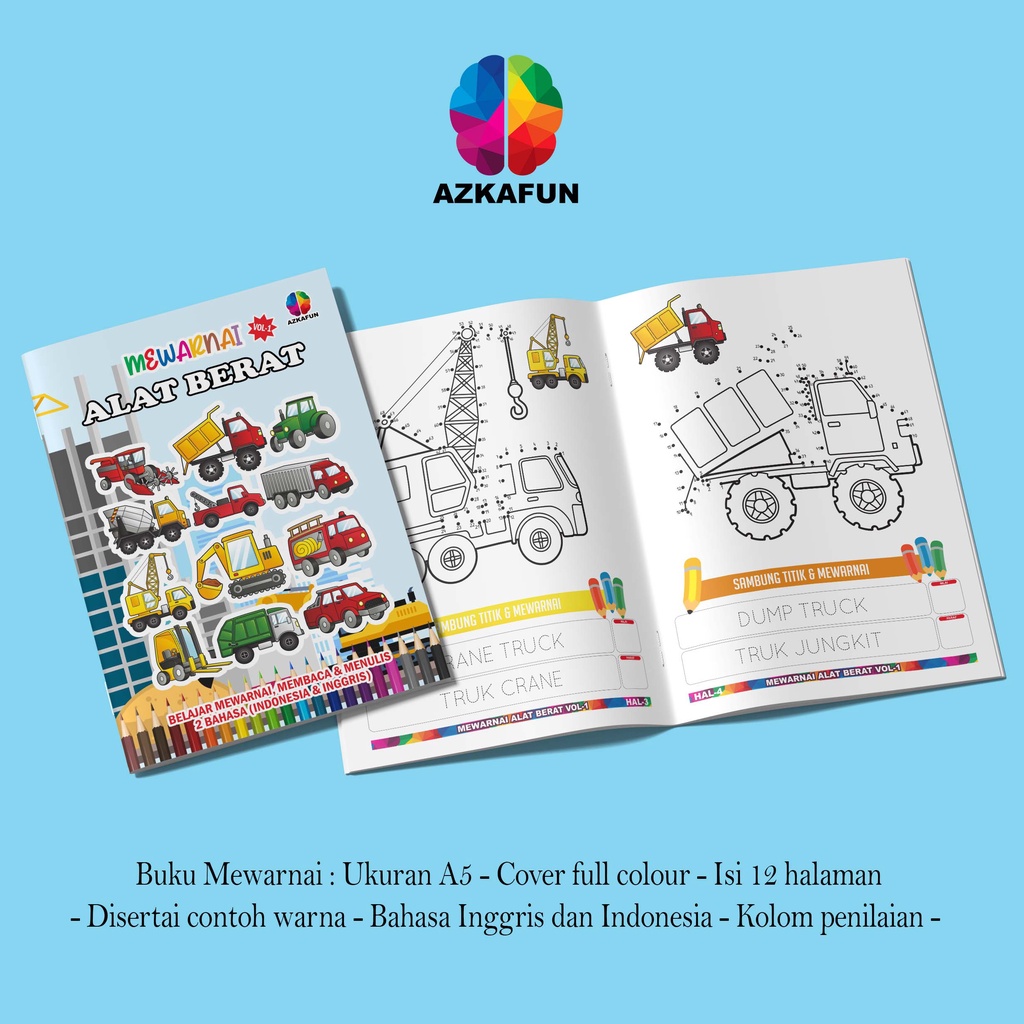 Jual BUKU MEWARNAI VOL 1 Full Colour - Buku Mewarnai Anak | Shopee ...