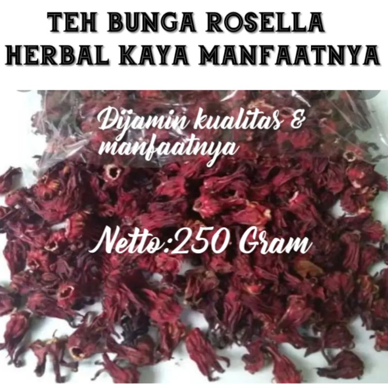 Jual Teh Bunga Kembang Rosella Merah 250 Gram | Shopee Indonesia