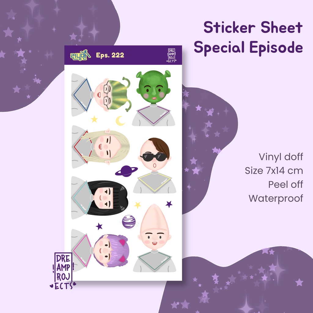 Jual Running Man Sticker Sheet Special Episode | Shopee Indonesia