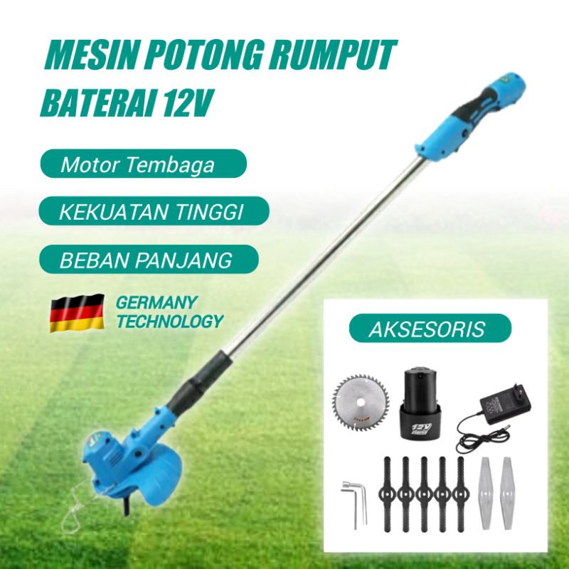 Jual Mesin Potong Rumput Baterai Tanpa Kabel Cordless Grass Trimmer