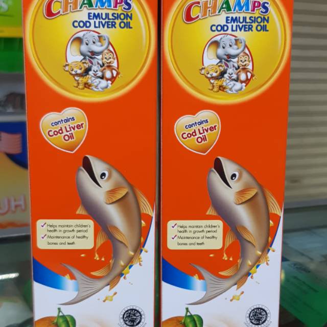 Jual CHAMPS EMULSION COD LIVER OIL 350 MG Shopee Indonesia