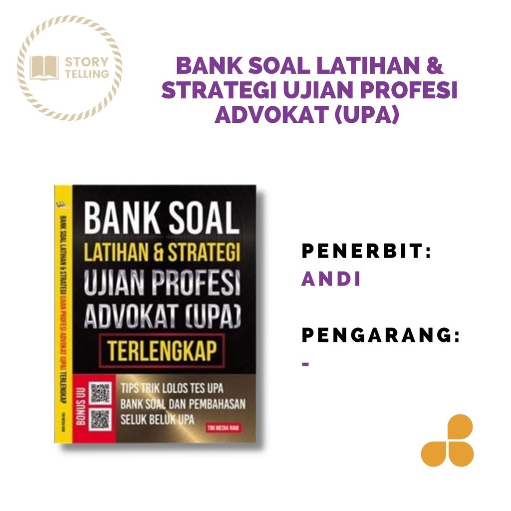 Jual Buku BANK SOAL LATIHAN & STRATEGI UJIAN PROFESI ADVOKAT (UPA ...