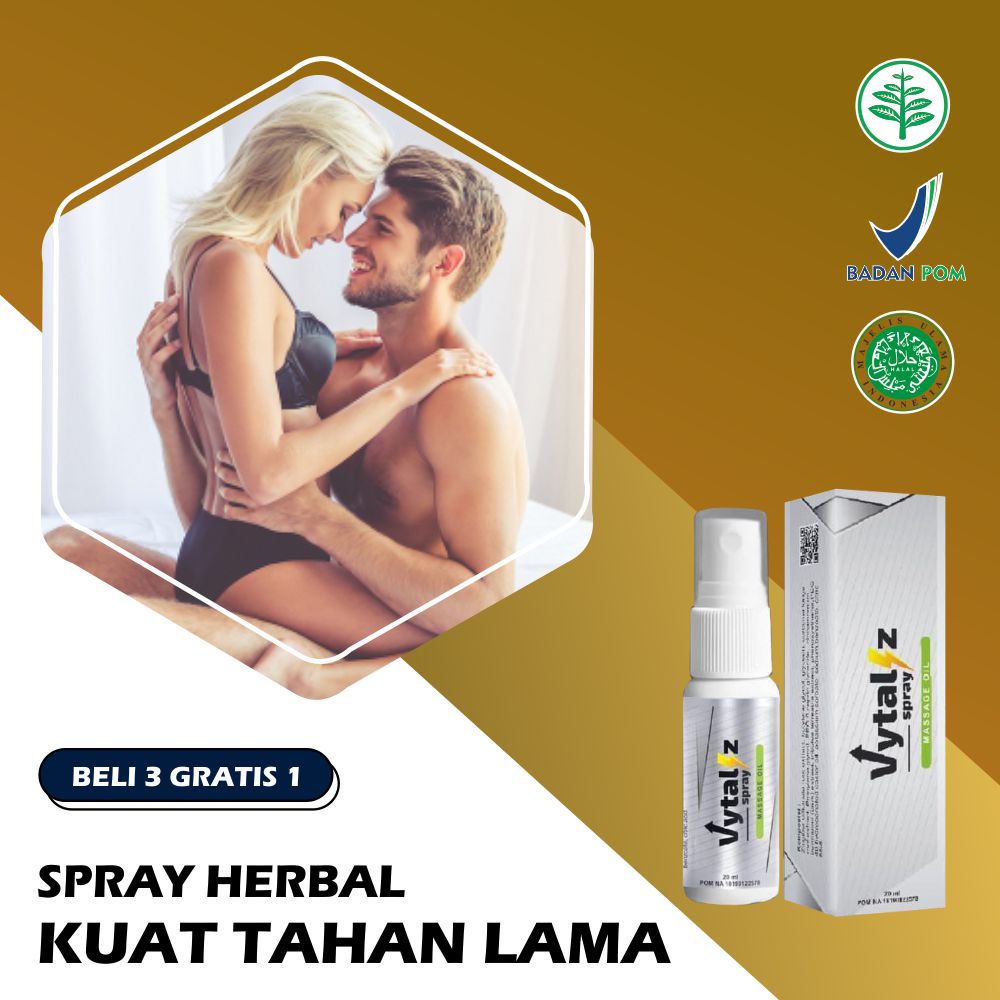 Jual Vitaliz Spray Obat Kuat Herbal 100 Tahan Lama Menambah Kejantanan