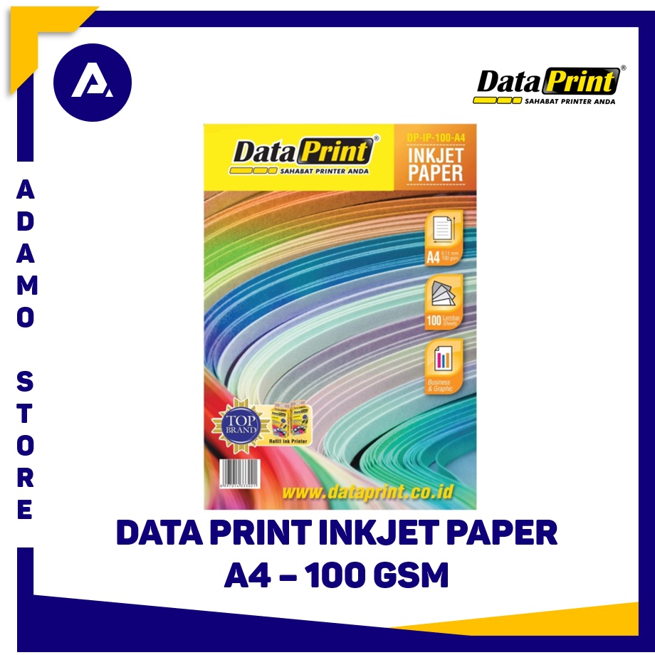 Jual Kertas Foto A4 Data Print Inkjet Paper A4 100gsm 100 Sheets