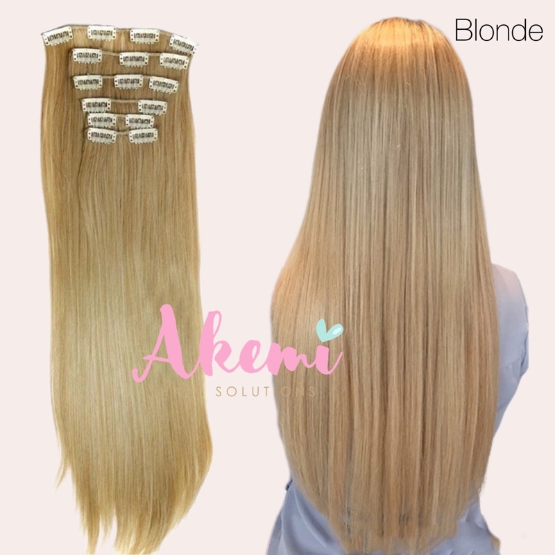 Jual HAIRCLIP AKEMI 6 LAYER - LURUS 60cm [ rambut palsu wanita hair ...
