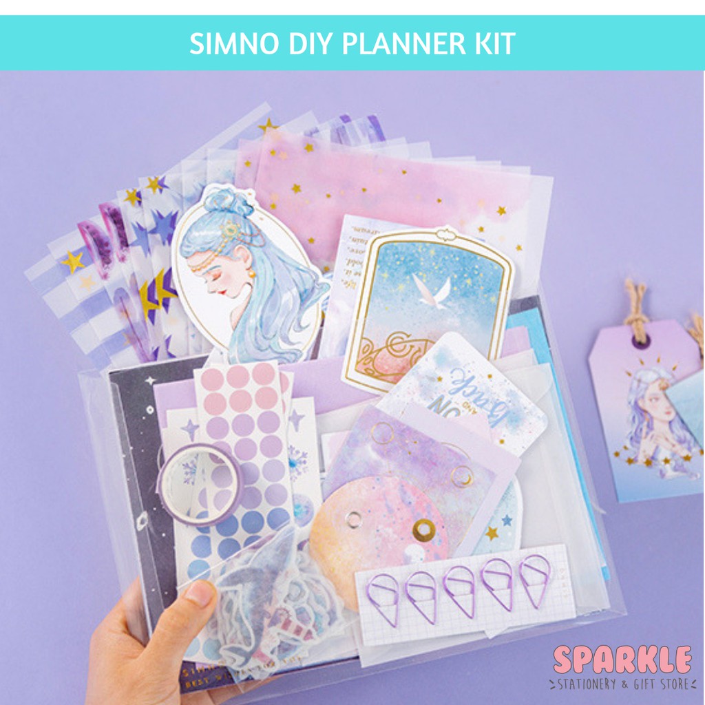 Jual SIMNO PLANNER KIT GALAXY THEMES ISI 107 ITEMS FREE MAP BULLET ...