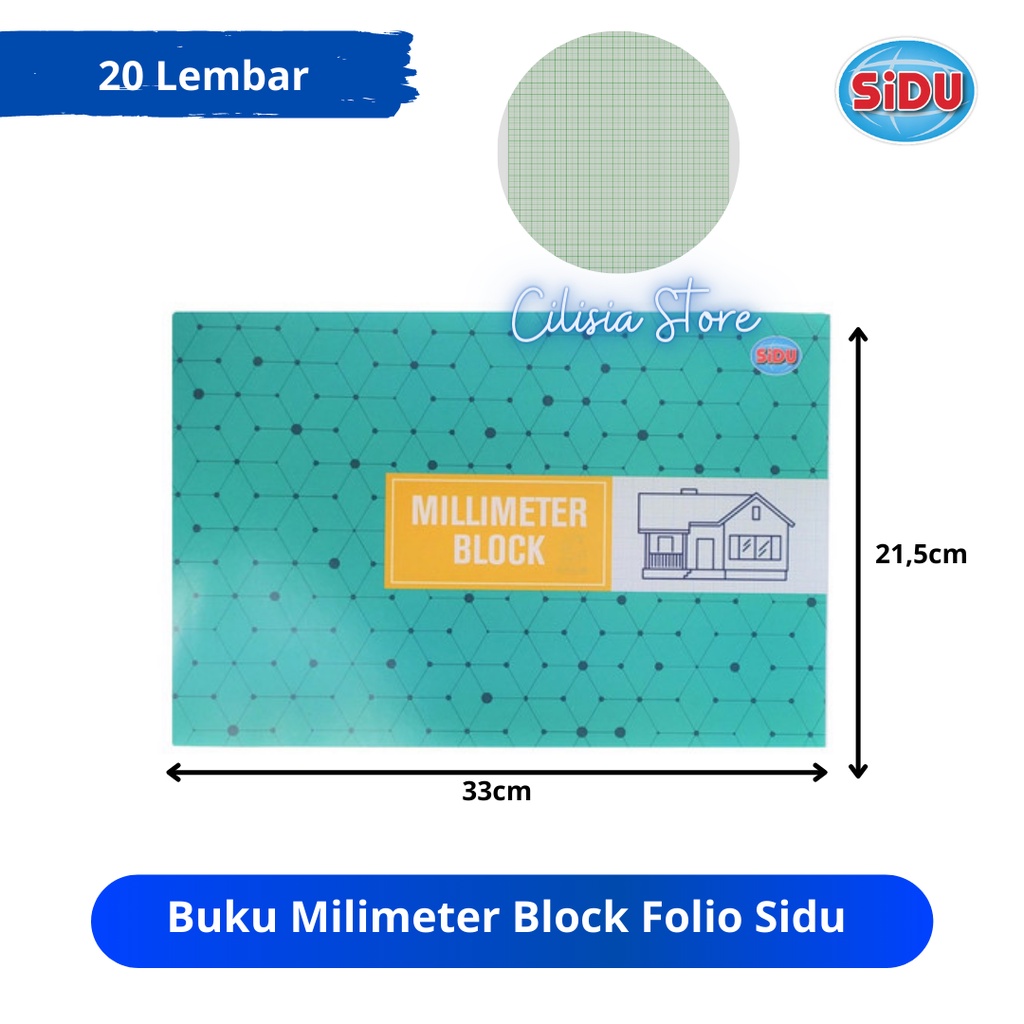 Jual Buku Milimeter Block Folio Sidu Milimeter Blok Block F