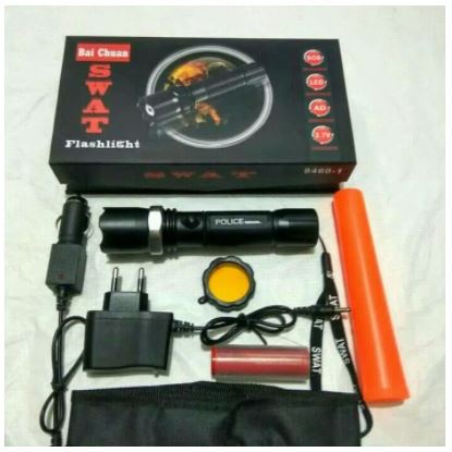 Jual SENTER POLICE SWAT LALIN 2 CONE LAMPU DARURAT JALAN LALU LINTAS ...