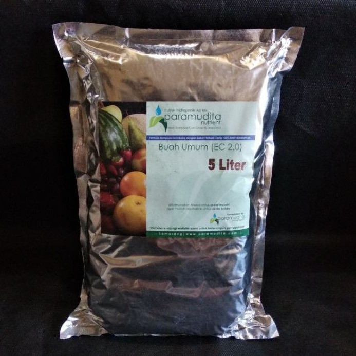 Jual Nutrisi Hidroponik Buah Umum 5 Liter | AB Mix Paramudita Nutrient ...