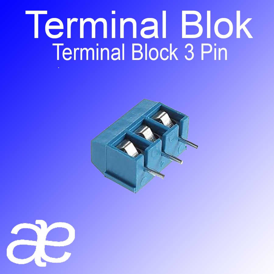 Jual Terminal Block 3 Pin power supplay inpout dan output | Shopee ...