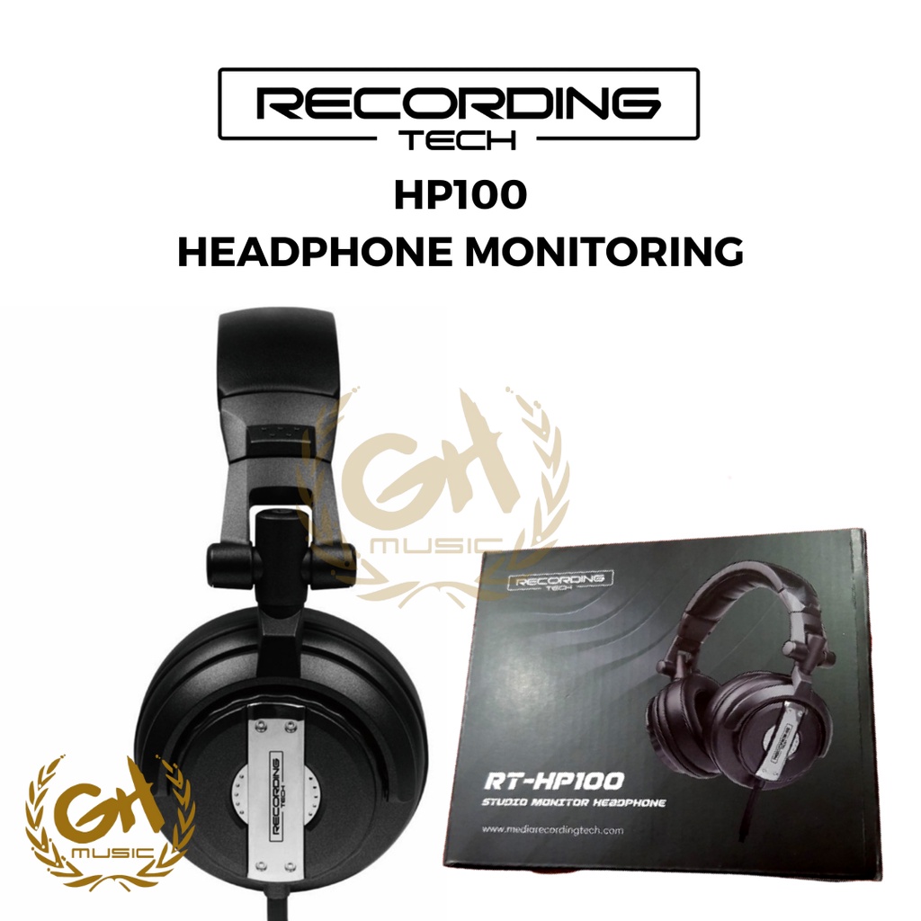 Jual RECORDING TECH STUDIO MONITORING HEADPHONE HP100 Shopee