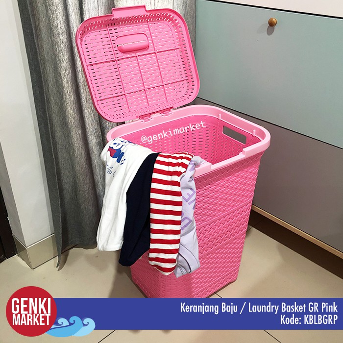 Jual Keranjang Baju / Laundry Basket / Tempat Penyimpanan Baju Kotor GR ...