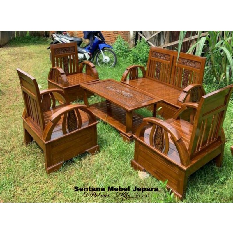 Jual Kursi Tamu Minimalis Jati Seddan, Kursi Tamu Sudut Minimalis