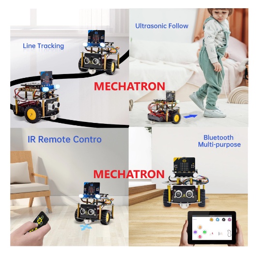 Jual Robotic for Kids BBC Micro:bit V2 Robot Car Smart Turtle Kit ...