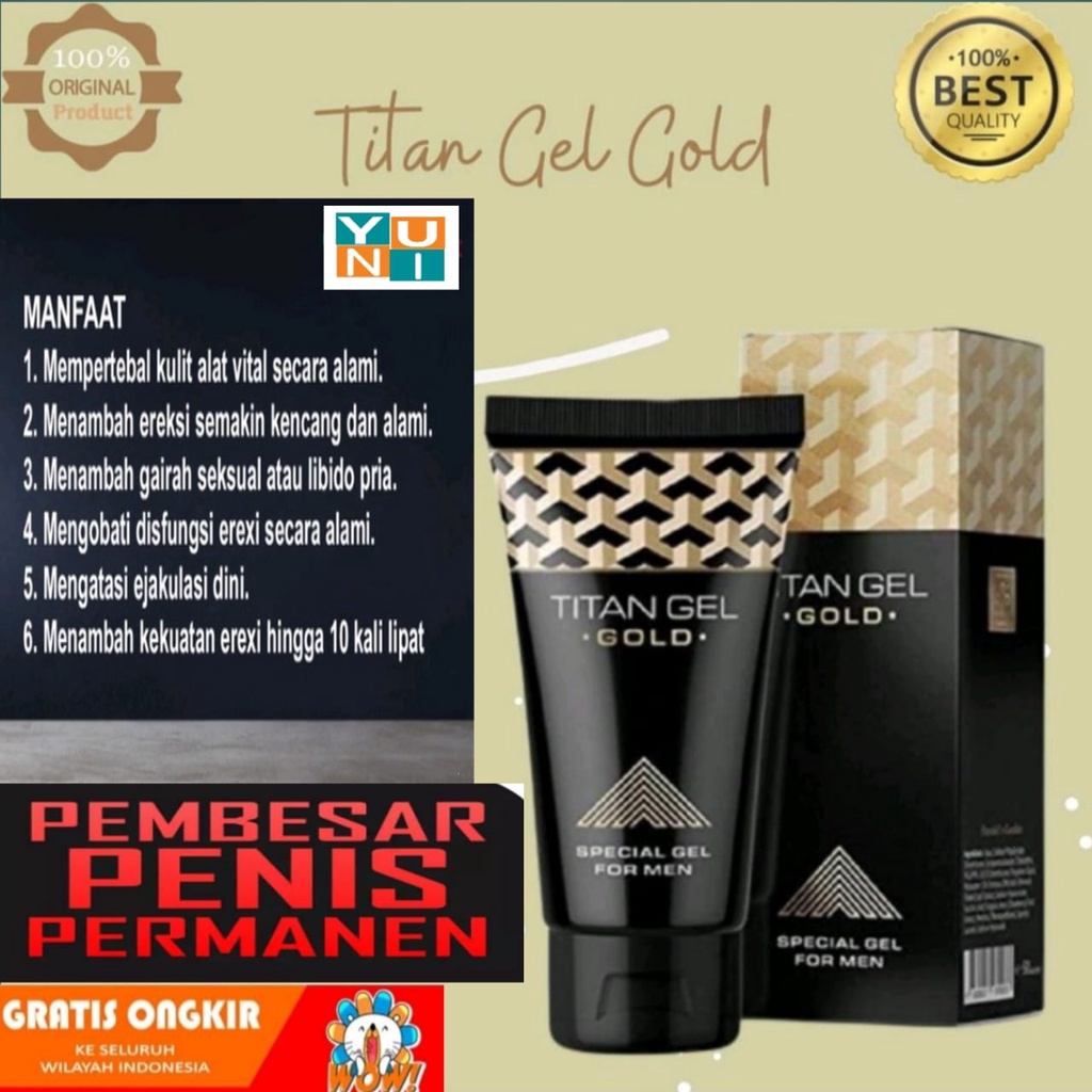 Jual Titan Gel Gold Obat Oles Sex Tahan Lama Pembesar Dan Panjang Penis