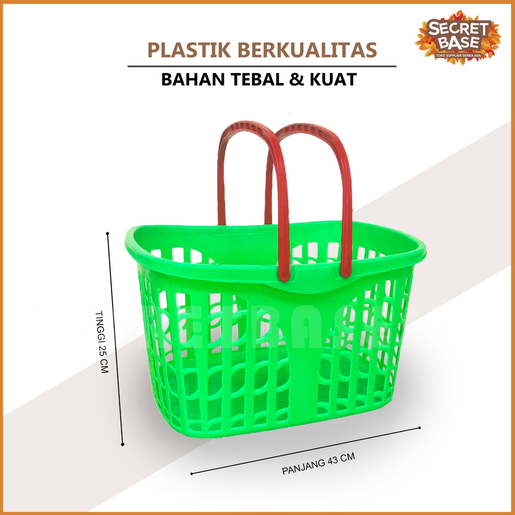 Jual Keranjang Pasar Keranjang Serbaguna Belanja Supermarket Plastik Shopee Indonesia 7655