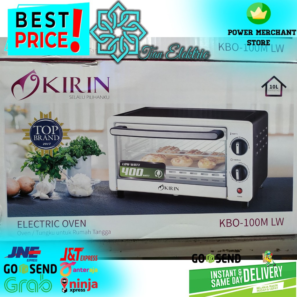 Jual KIRIN KBO100M LW Oven Toaster 10 Liter Low Watt Shopee Indonesia