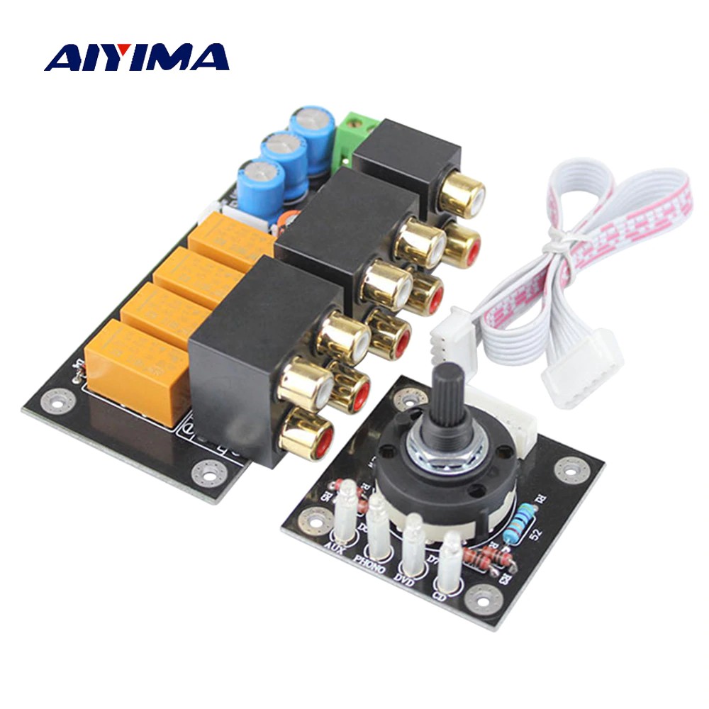 Jual konektor AIYIMA RCA Audio Switch Input Selection Board Lotus Seat ...