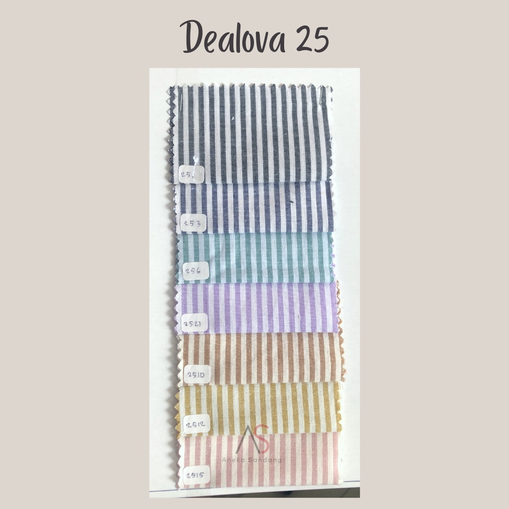 Jual Katalog Warna Kain Katun Dealova 25 Aneka Sandang Textile Shopee