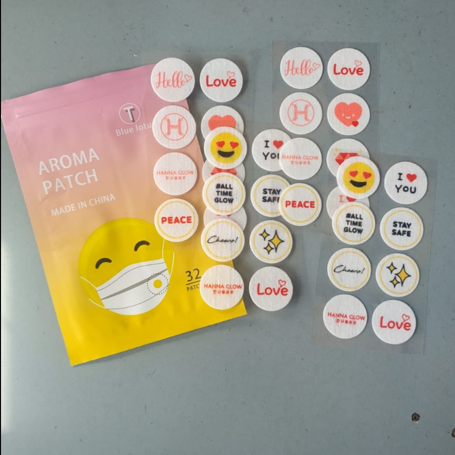 Jual Stiker Masker/ Stiker pewangi masker isi 32pcs / aroma patch ...