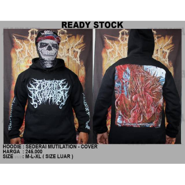 Jual HOODIE band metal SEDERAI MUTILATION - COVER BRUTAL deathmetal ...