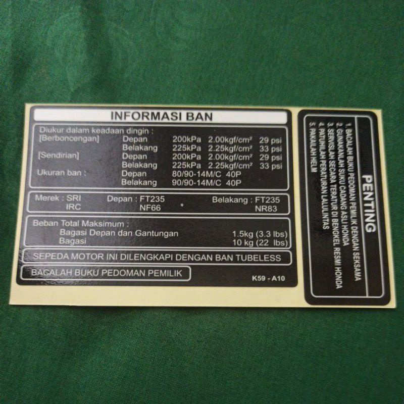 Jual Sticker Stiker INFORMASI BAN PENTING WARNING PERHATIAN ATENTION ...