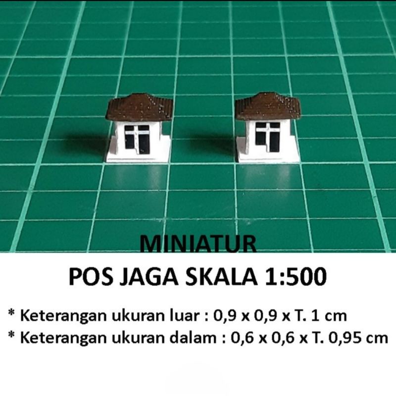 Jual Miniatur Pos Jaga Satpam Maket Diorama Skala 1:100 1:200 1:500 1: ...