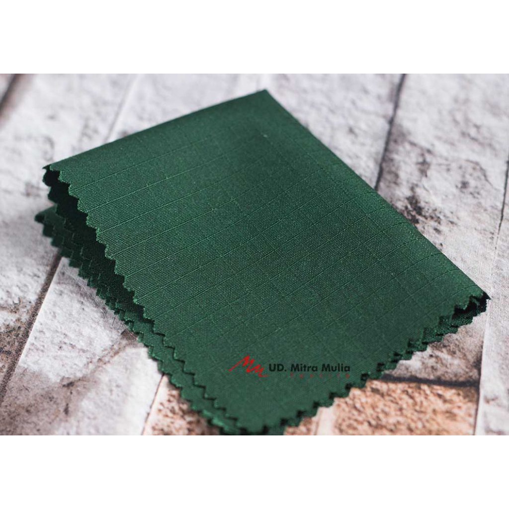 Jual Kain Ribstop Drill Istex, Bahan Seragam, Kode 544 Warna Hijau Tua