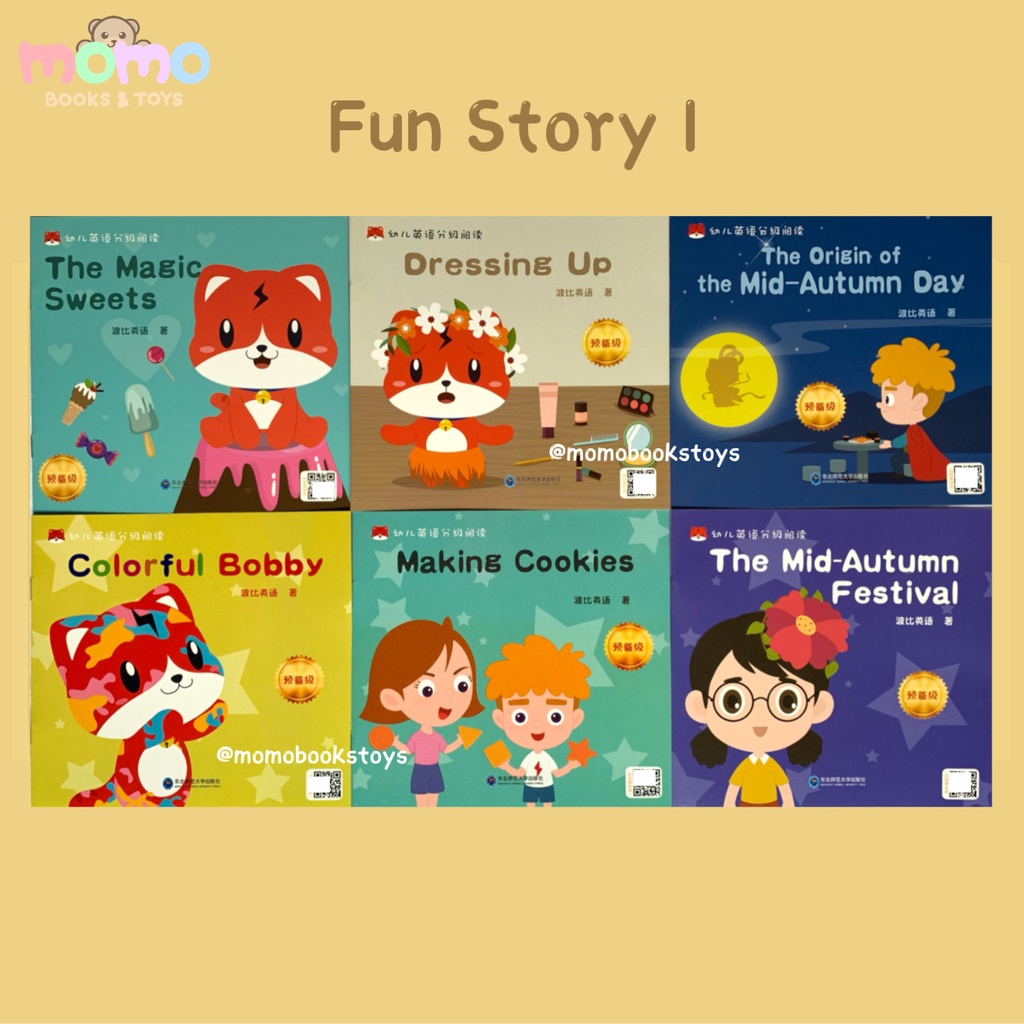 Jual [MOMO] Paket 6 Buku Cerita Anak Belajar Kosakata Bahasa Inggris ...