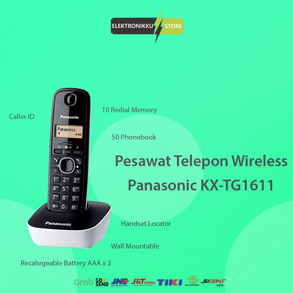Jual Telephone Cordless Panasonic KXTG1611 Wireless Pesawat Telepon
